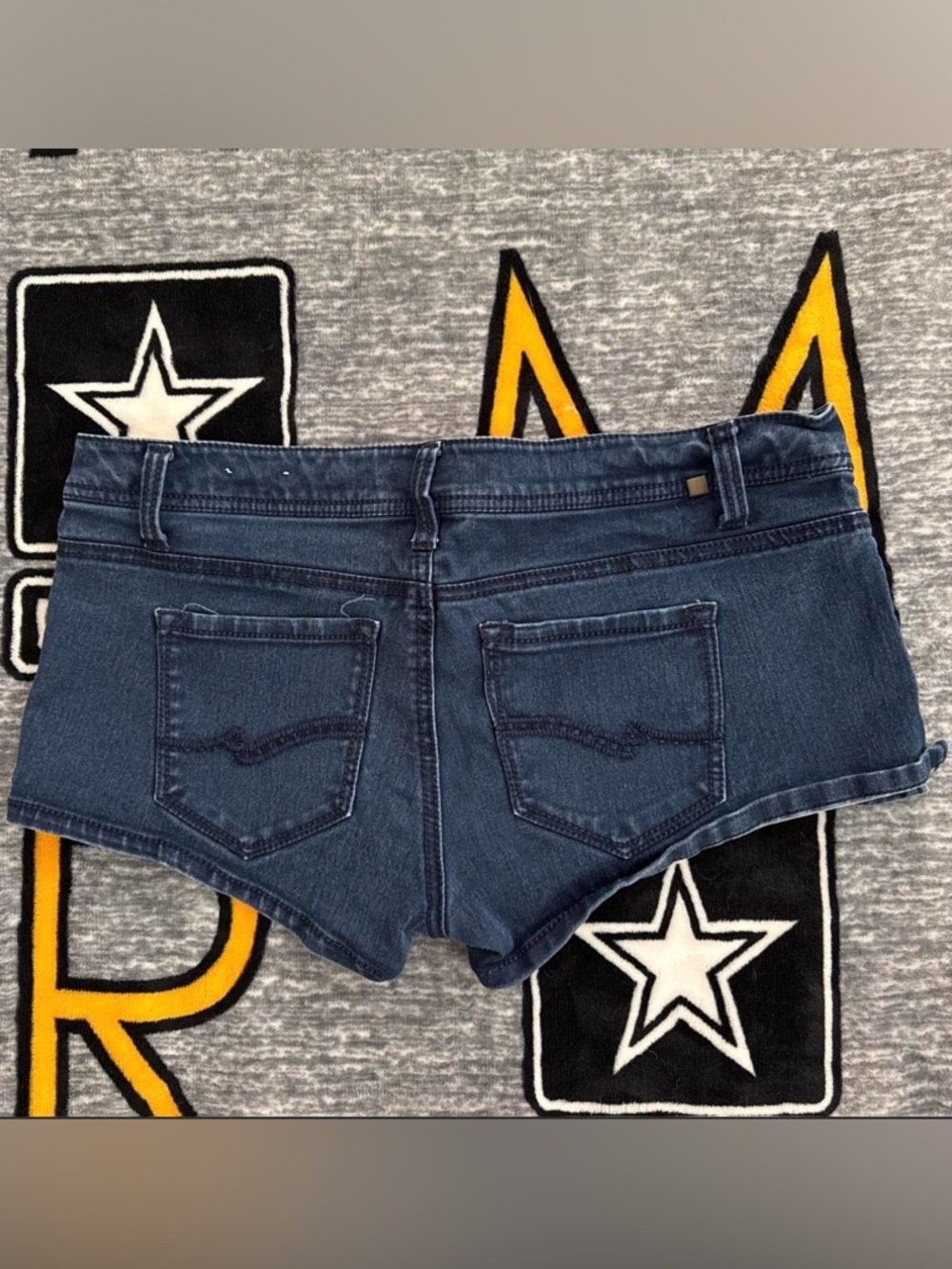 Almost Famous Dark Blue Denim Jean Shorts